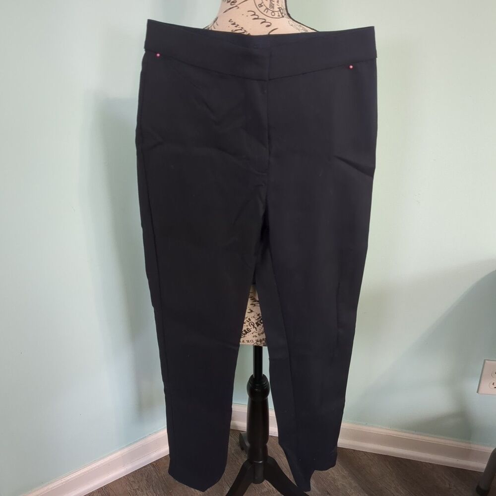 NWT FRNCH Paris Marine Blue elastic waist pants Trousers large